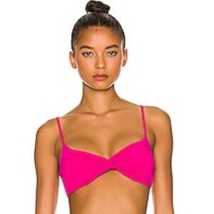 NWT L*Space Ringo twist bikini top | Bouganvillea Pink | Large